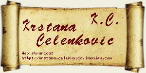 Krstana Čelenković vizit kartica